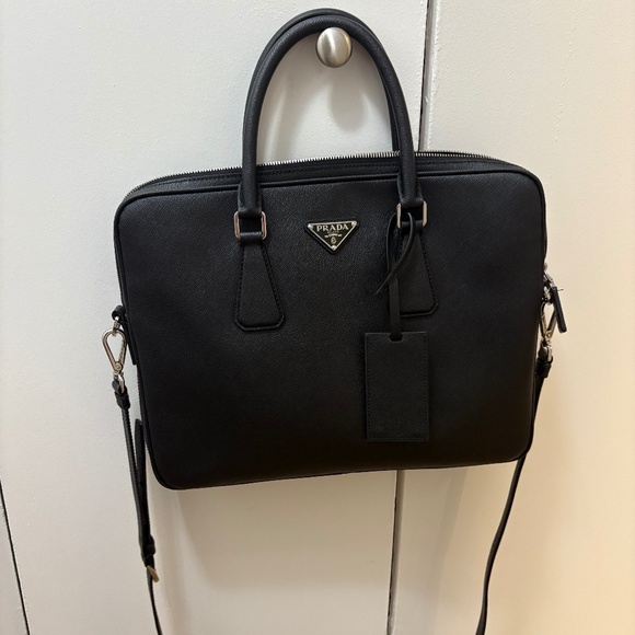 Prada Saffiano Leather Briefcase - Picture 1 of 4